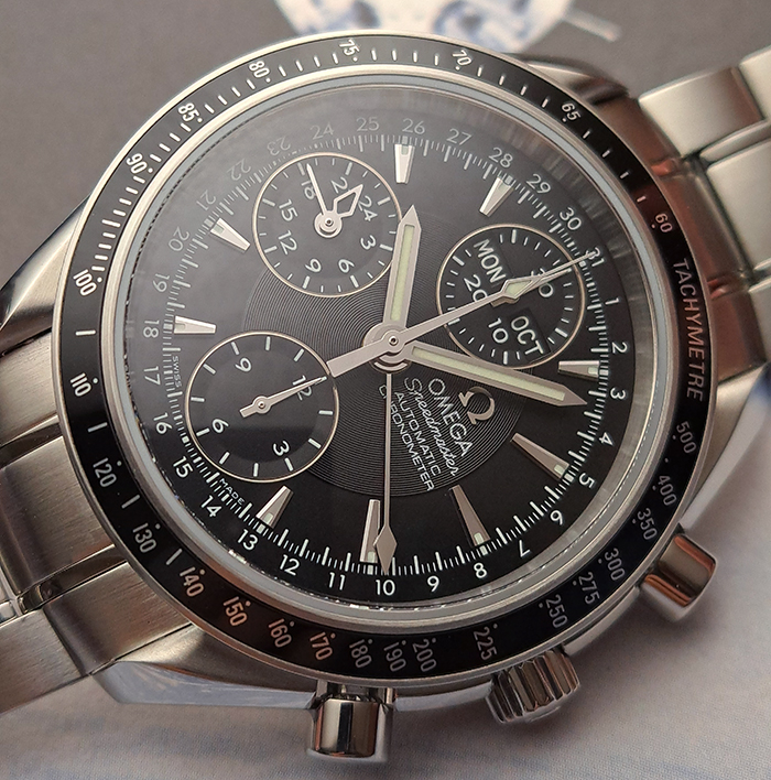 Omega Speedmaster Day-Date Chronograph Wristwatch Ref. 3220.50